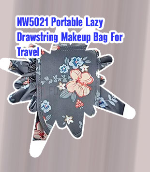Drawstring cosmetic bag
