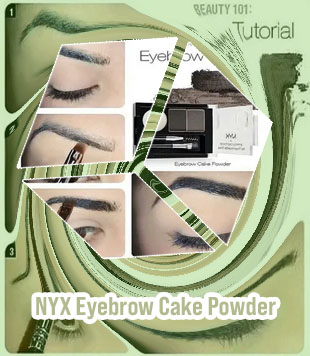 Eyebrow cake powder