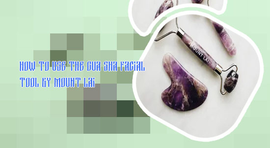 Mount lai gua sha facial lifting tool jade