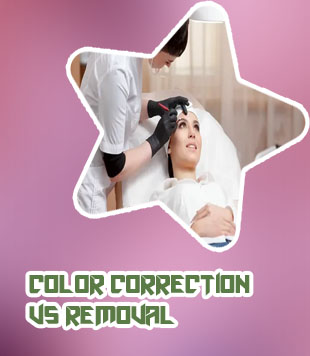 Permanent makeup color correction