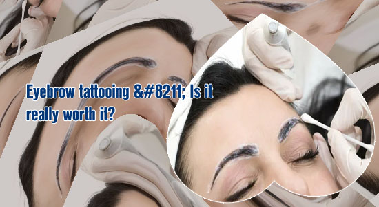 Professional eyebrow tattoo artist