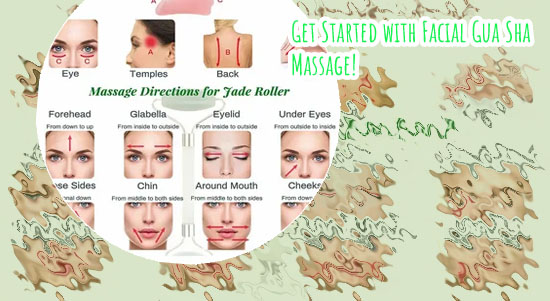 Using a gua sha stone